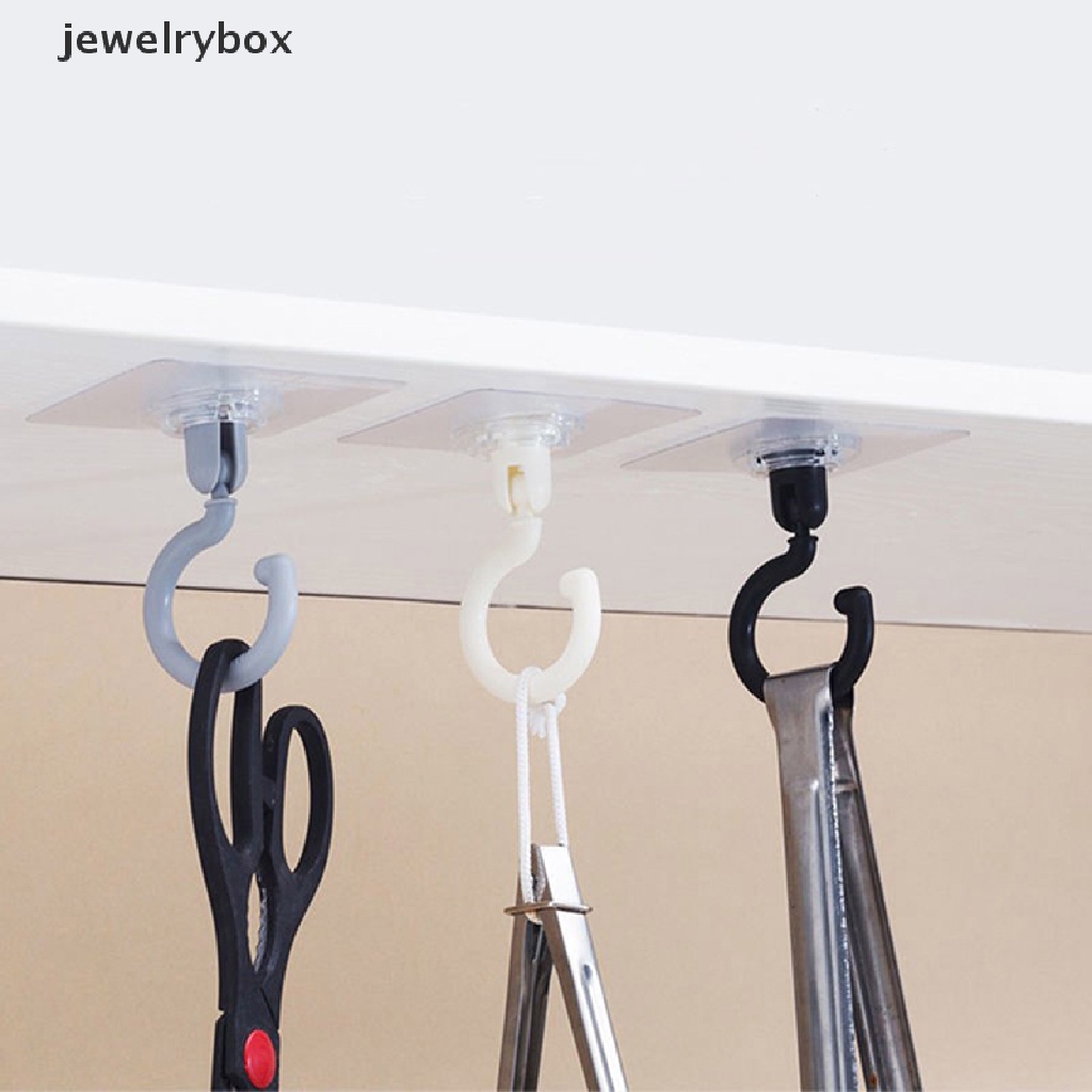 [jewelrybox] Ceiling Rotary Hook Perekat Rumah Tangga Kait Pintu Belakang Coat Hook Butik