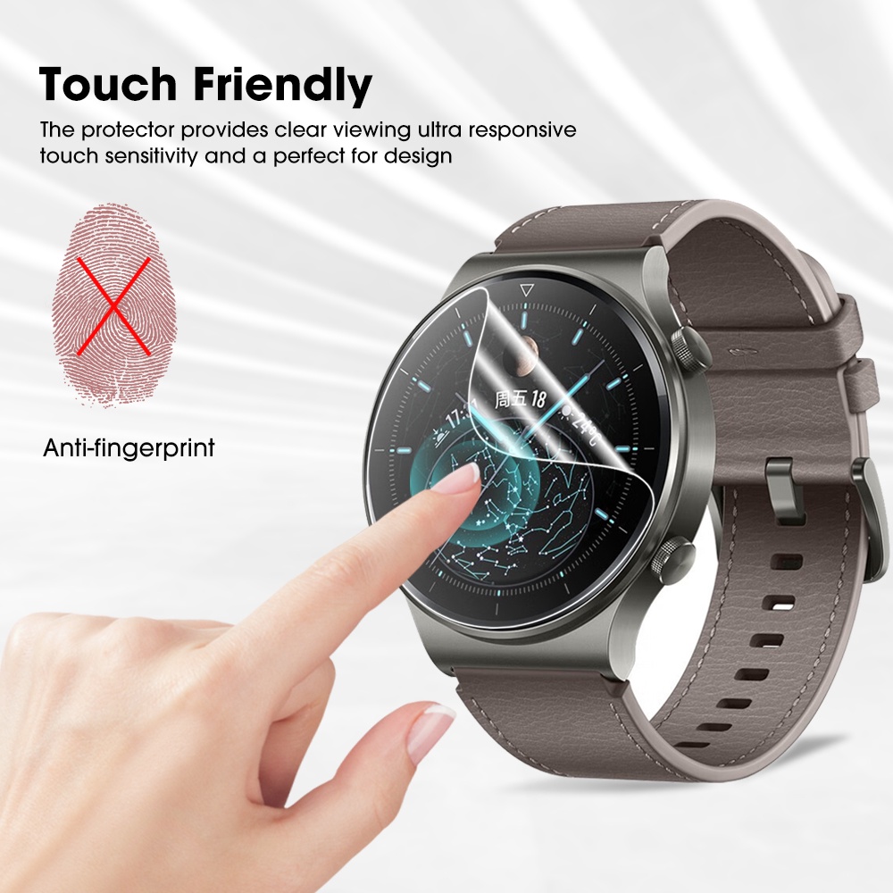 [Harga Grosir] Anti Gores Full Coverage Film Pelindung Waterproof TPU Film HD TPU Transparan Soft Hydrogel Film Untuk SmartWatch Bening Pelindung Layar Untuk Huawei WATCH Buds