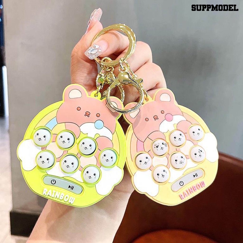 [SM] Mainan Sensorik Elektronik Gantungan Kunci Edukasi Menarik Portabel Genggam Lucu Mini Hamster Memory Game Untuk Anak