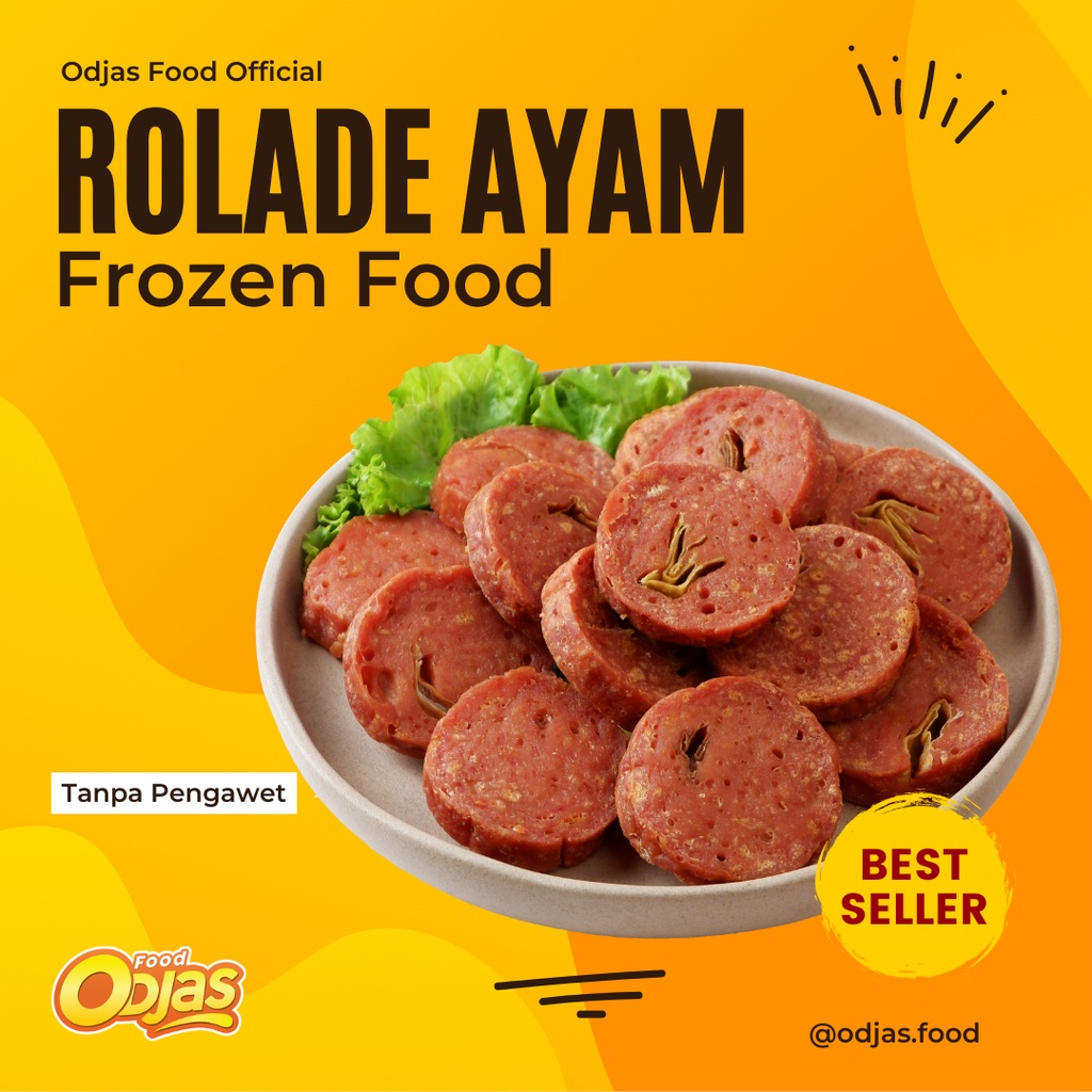 

Rollade 300gr Ayam Rolade Odjasfood Frozen Food Olahan Daging Beku isi 11pc