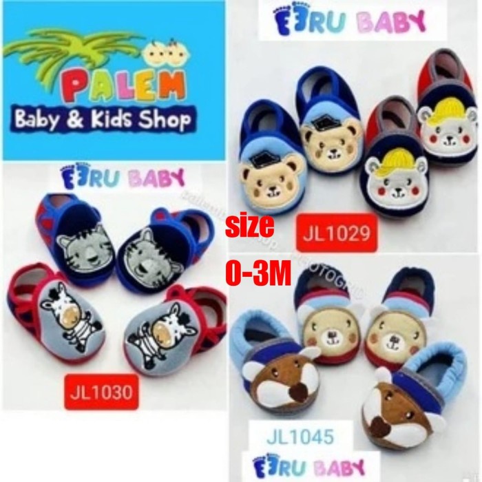 Eeru Baby Sepatu Untuk Bayi Boy Motif Newborn