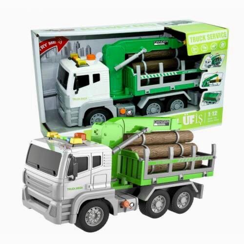 Mainan anak Truck farmland mobil Truk bawa kayu