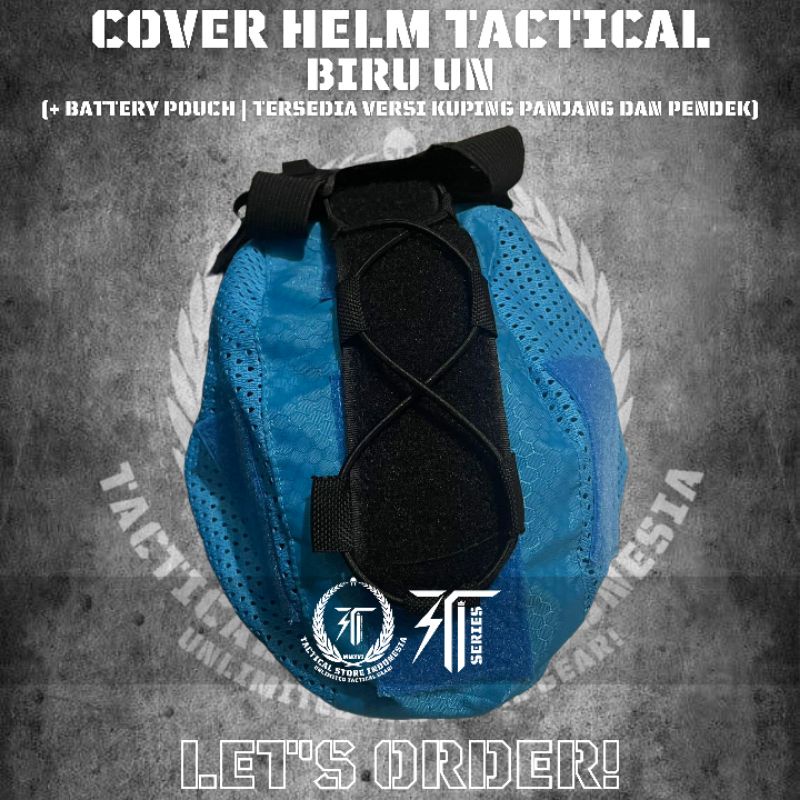 Cover Helm Tactical Biru UN / Cover Helm Balistic Biru UN