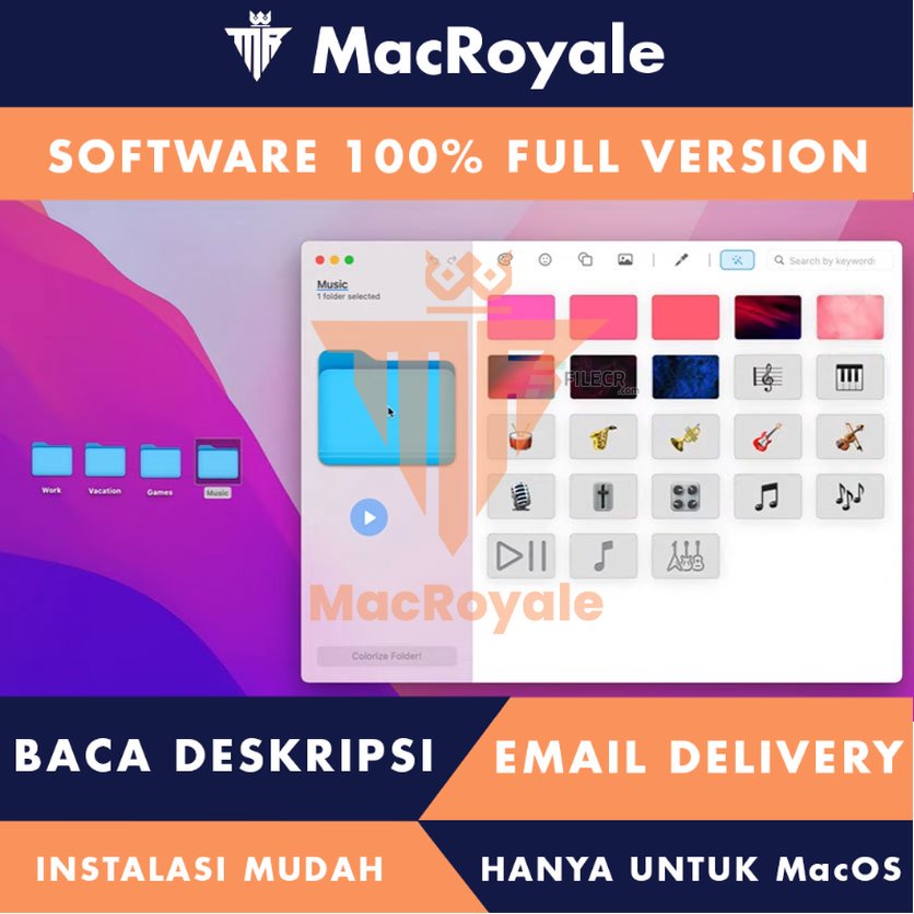 [MacOS] Folder Colorizer Full Version Lifetime Full Garansi