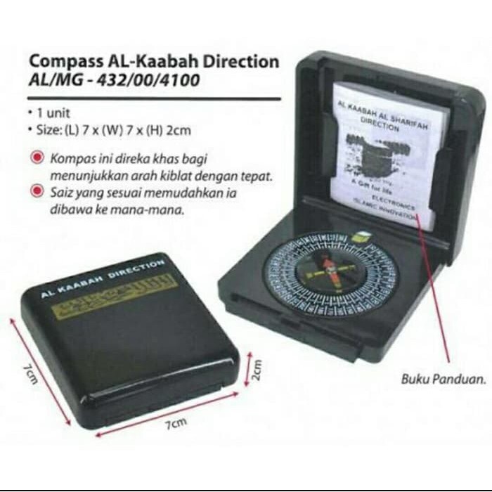 kompas compass kiblat penunjuk arah shalat sholat islam al kaabah MURAH