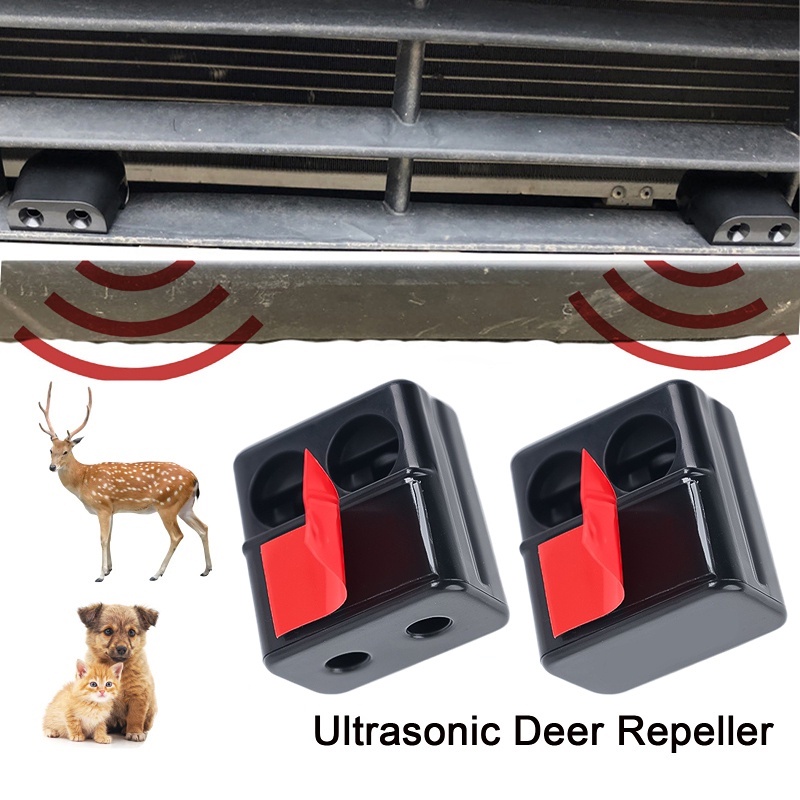 2pcs Aksesoris Mobil Pengaman Peluit Hewan Sirens Fisik Ultrasonic Deer Repeller Anti-Tabrakan Alarm Untuk Mobil Truk Motor Outdoor Whistle Alert Horn Device