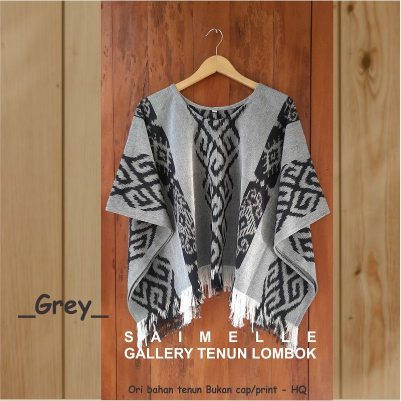 BLOUSE ATASAN TENUN Model Kelelawar LOMBOK by SAIMELLE gallery tenun Lombok
