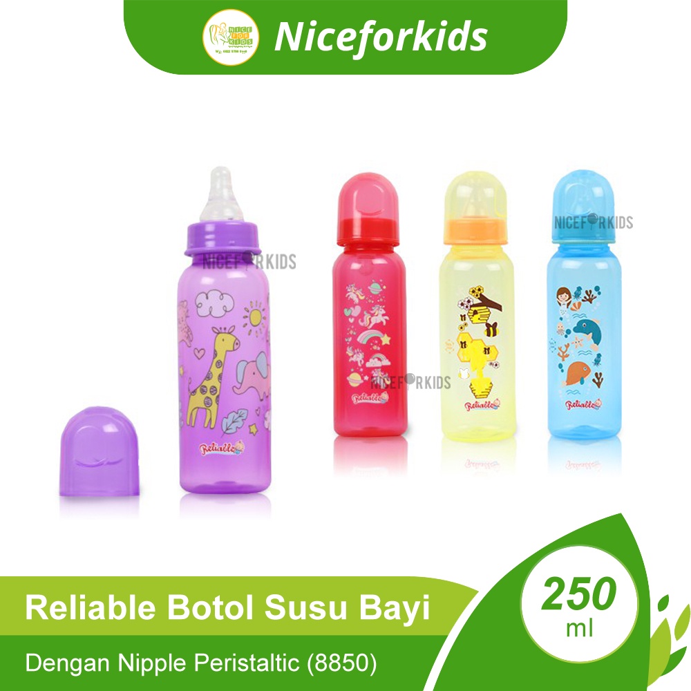 Reliable Botol Susu Bayi dengan Nipple Peristaltic 250ml (8850)