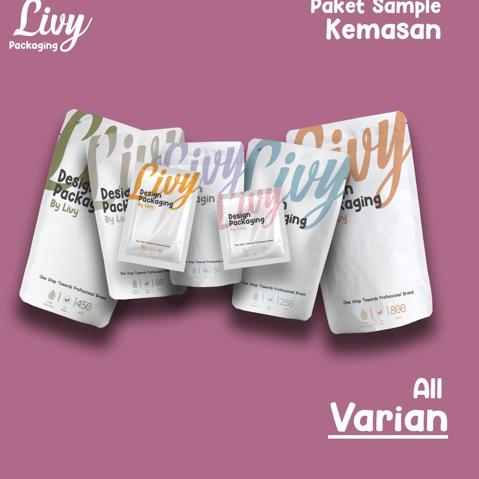 

K78 Livy Packaging - Sample Kemasan Standing Pouch & Saset Full Printing BIG SALE ュ