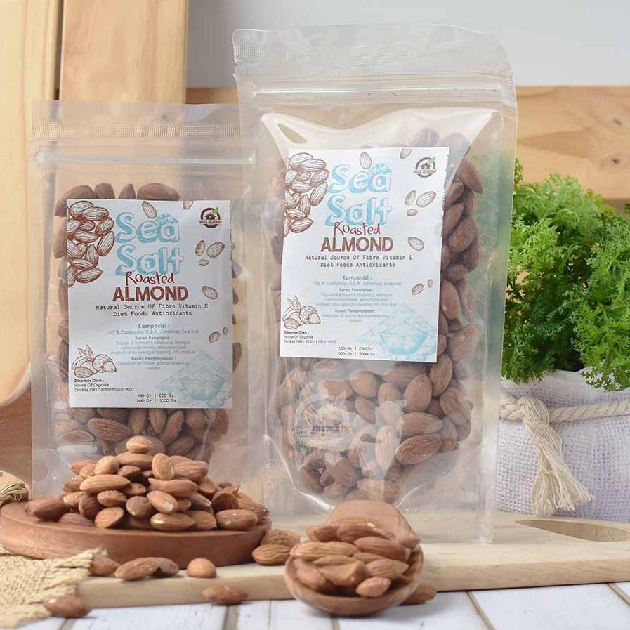 

➼ Sea Salt Roasted Almond (Panggang) 250 Gr ♪