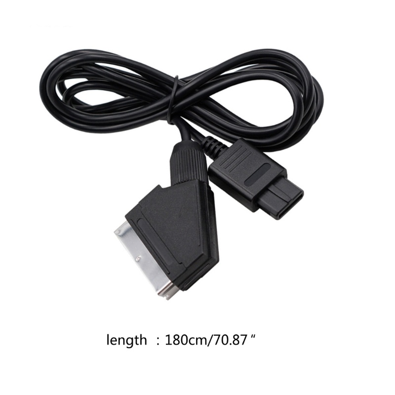 Btsg Kabel Konektor AV Retro- Gamepad SCART AV Cable Lead Cord Kawat Aksesori Gaming