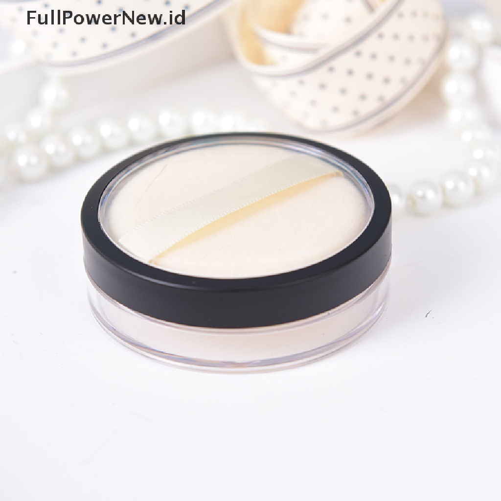 Power 1pc 20ml Ayakan Kosmetik Kosong Longgar jar Wadah puff Kotak makeup travel ID