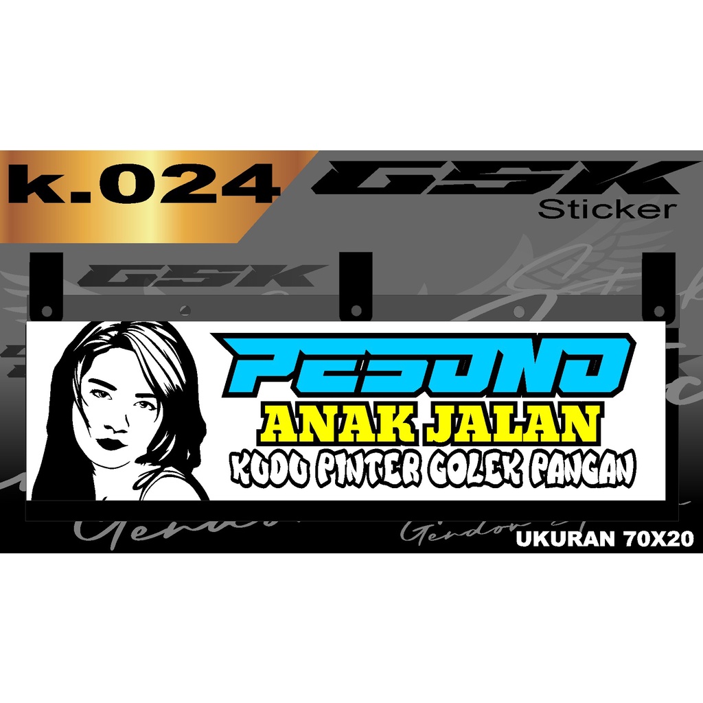 Stiker Cutting Karpet Belakang Truk All Sticker Variasi Karpet K.024