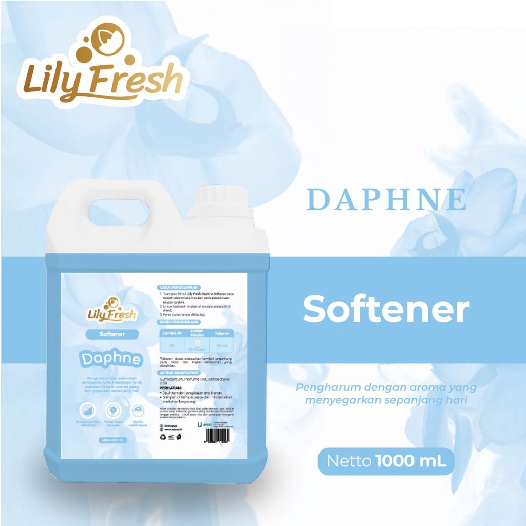 Softener Pelembut Pakaian Pewangi Baju Laundry Lily Fresh 1 Liter