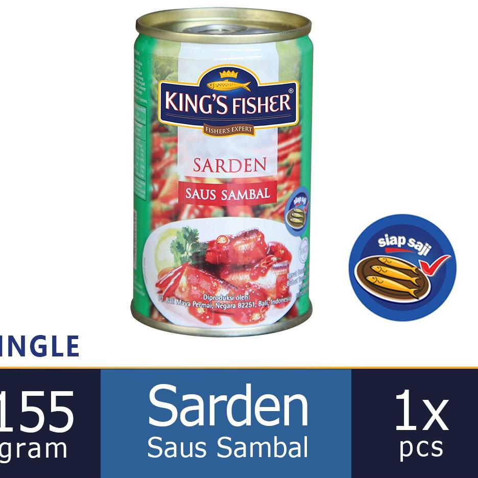 

❤[PROMO ⚡ALE!!!]❤ King's Fisher Sarden mini saus sambal Makanan Kaleng 155 g kings fisher