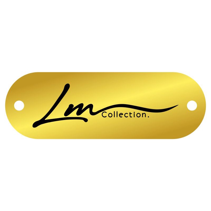 

label akrilik LM Collection gold ukuran 1*3 cm 100 pcs