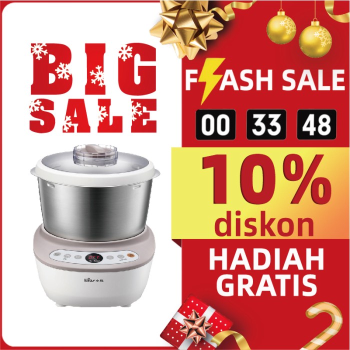 LAHOME Bear Dough Mixer Pengaduk Adonan 5L Adonan Kneader Mixer Electr