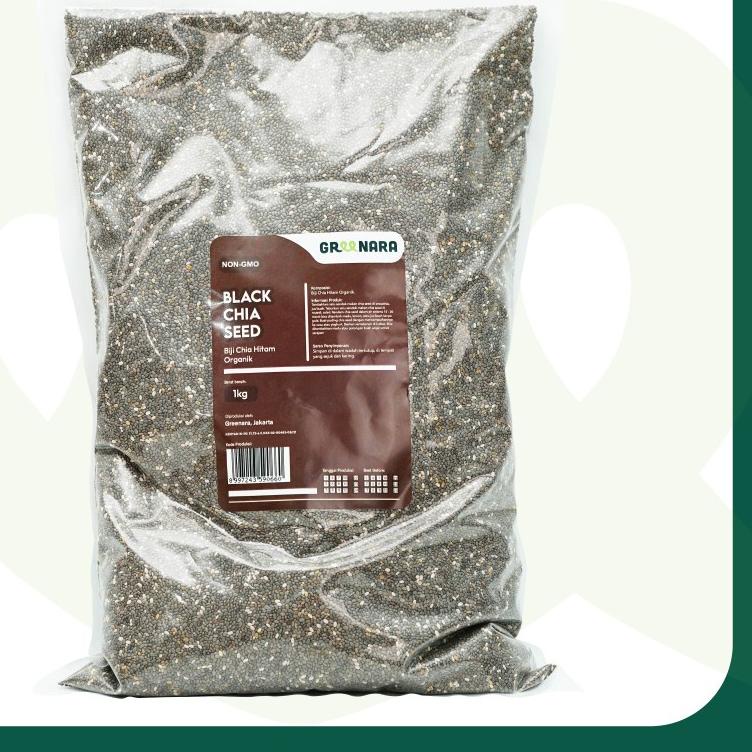 

♟ Organic Black Chia Seed 1Kg / Chiaseed Hitam Organik ❉