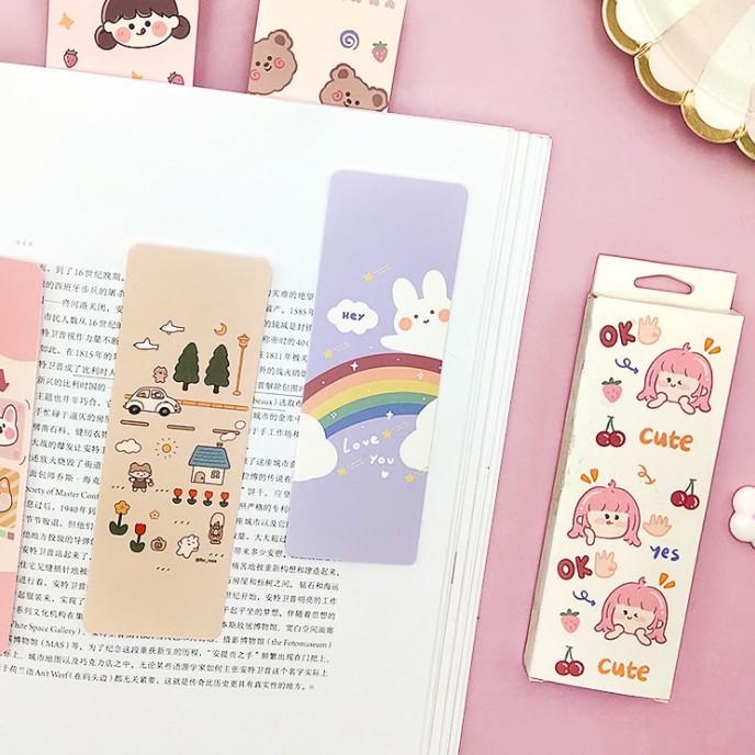 

kodeSs9S3 Pembatas buku kertas lucu bookmark cartoon reward gifts