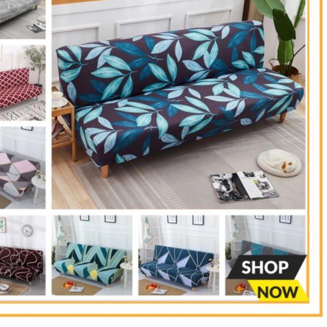 ➪ Cover Sofa Bed Informa Sarung Sofabed Elastic Pattern Motif Menarik Sarung Kursi Sofa Tamu Sprei S