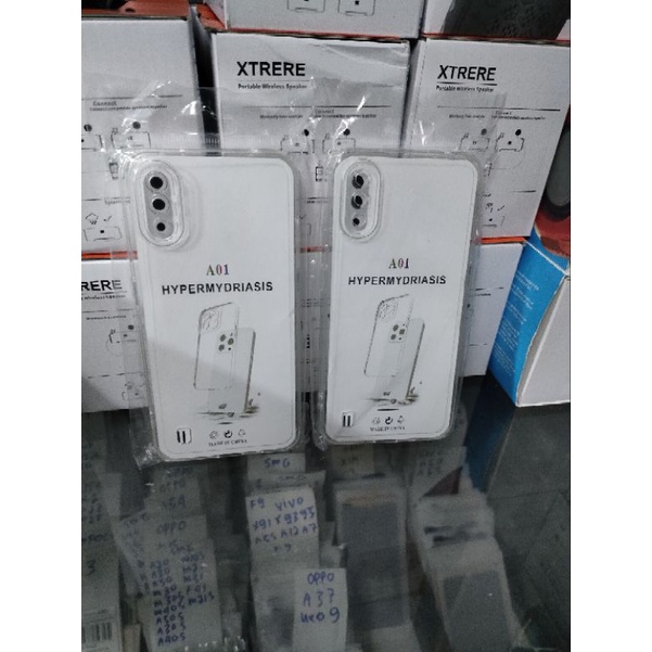 Softcase Samsung A01 M01 Silikon Casing Case Bening Transparan Terasfaran Pelindung Pro Camera