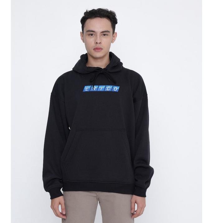 12.12 MALL Erigo Hoodie Saxon Black buruan