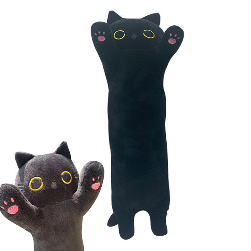 50cm Cute Mewaii Long Cat Pillows Plush Toys Stuffed Animals Dolls Kitty Kids Xmas Gifts