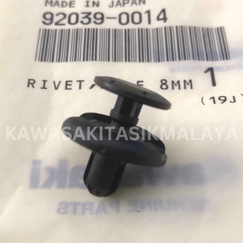 Rivet Kawasaki Ninja 250R Lubang 8mm Kode Part 92039-0014 / RIVET HOLE 8MM EX250J NINJA250R