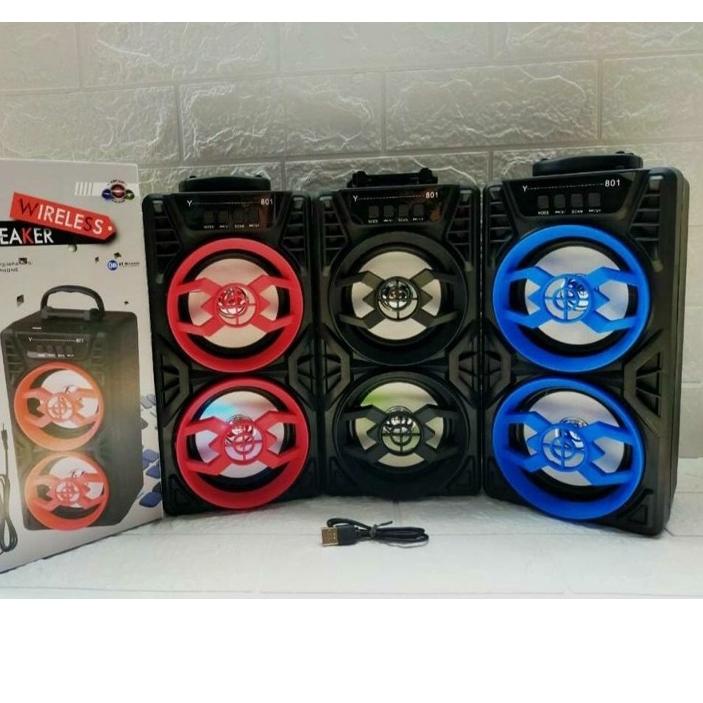 ○ Speaker spiker wireless bluetooth portable Y801H - YD 801 H plus mic ➽