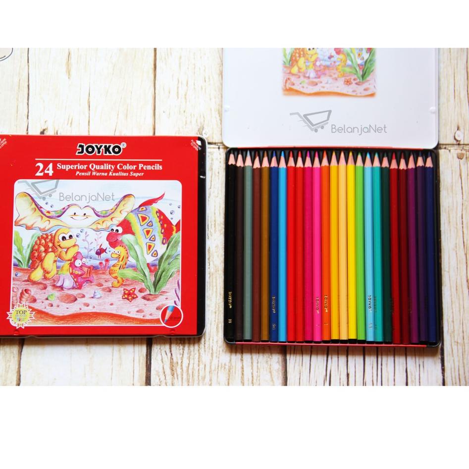 

Stock Ready Pensil Warna Joyko Kaleng 24 Color