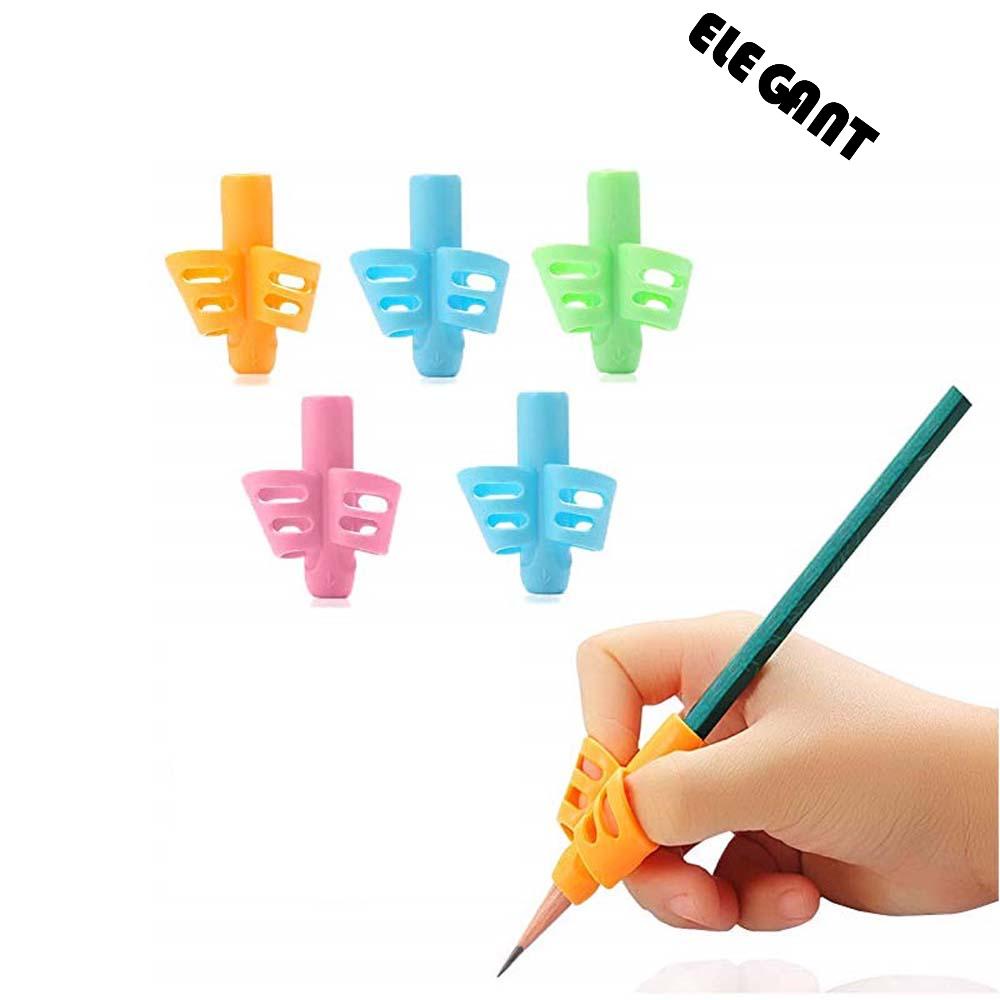 [Elegan] Alat Koreksi Postur Tulisan Pemula Anak Grip Posture Pencil Holder Two-Finger Stationery Alat Bantu Menulis