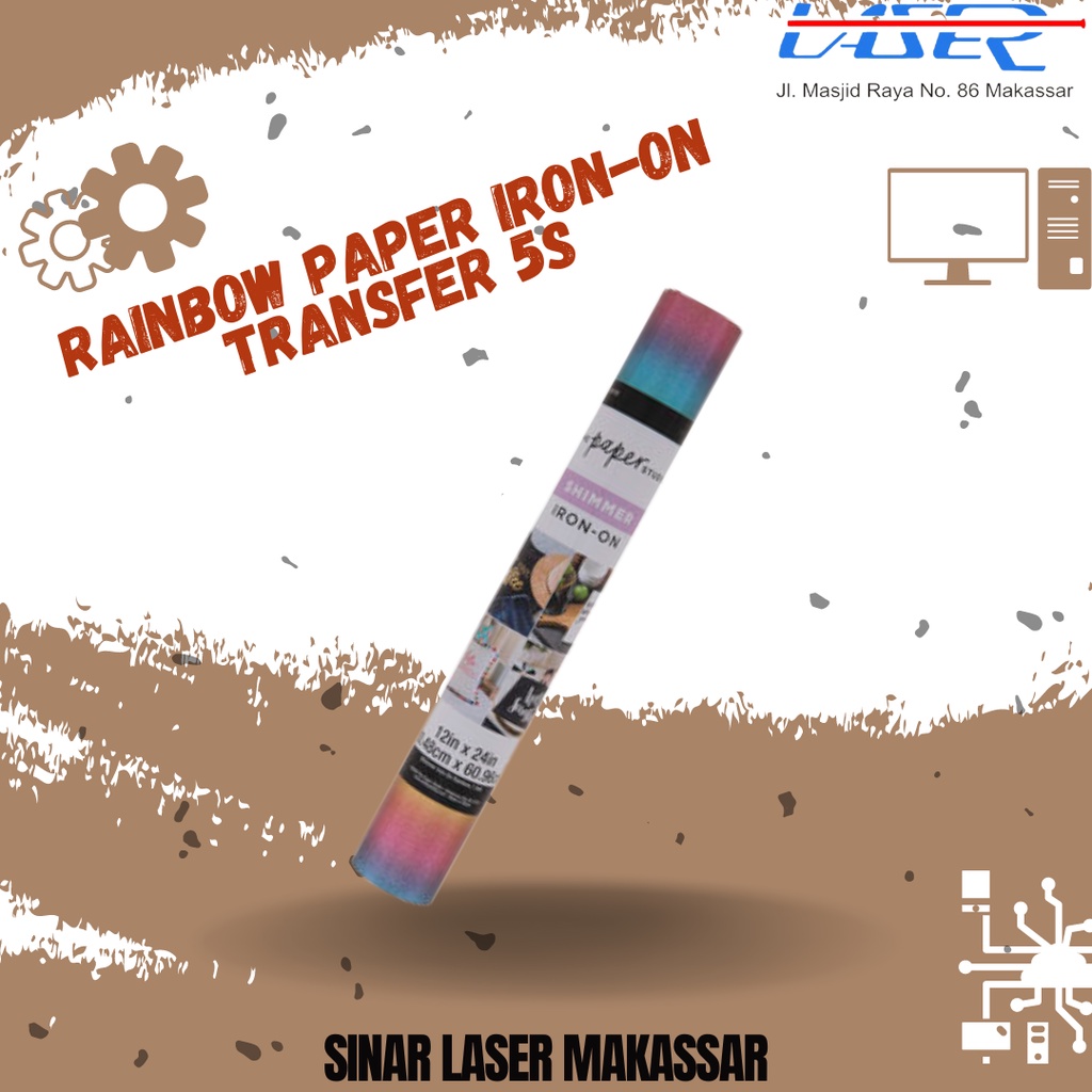 

RAINBOW PAPER IRON-ON TRANSFER 5S