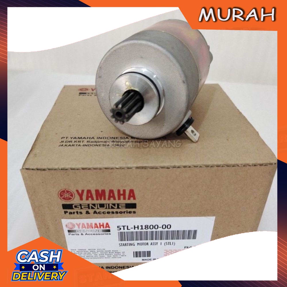 Dinamo Starter stater Starting Motor Assy Yamaha Mio lama Sporty ORIGINAL India Promo Distributor Sp