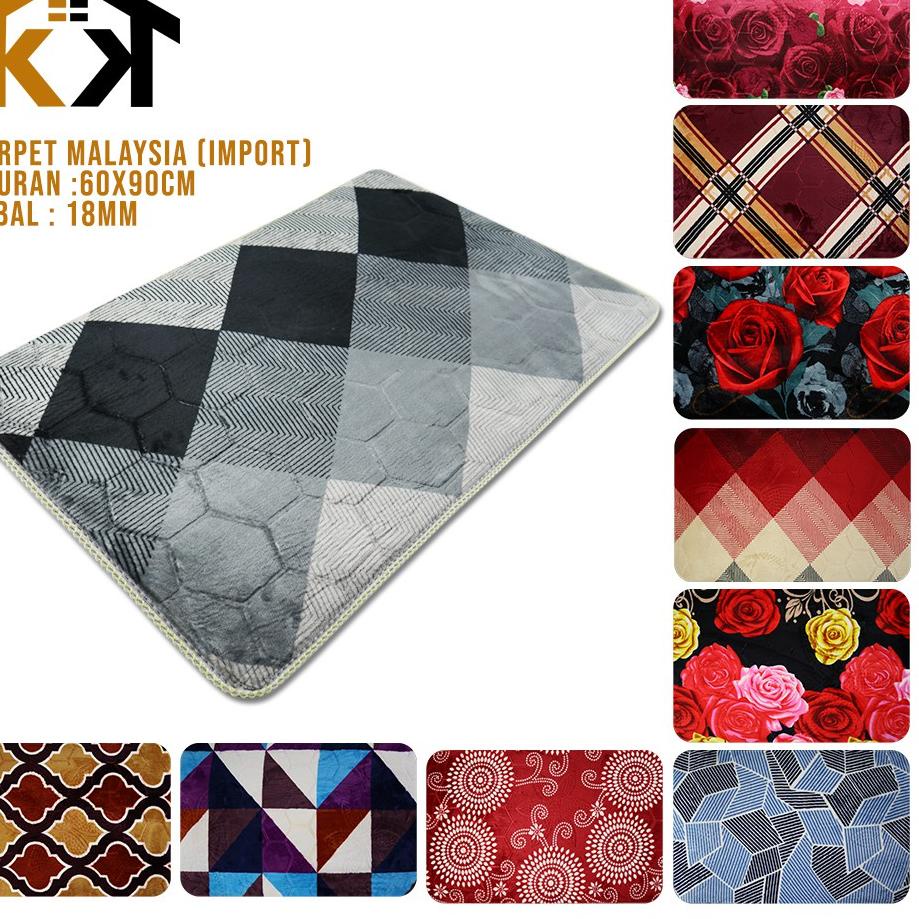 Trend (KK)KARPET MALAYSIA IMPORT UKURAN 60X90CM High Quality  ✓
