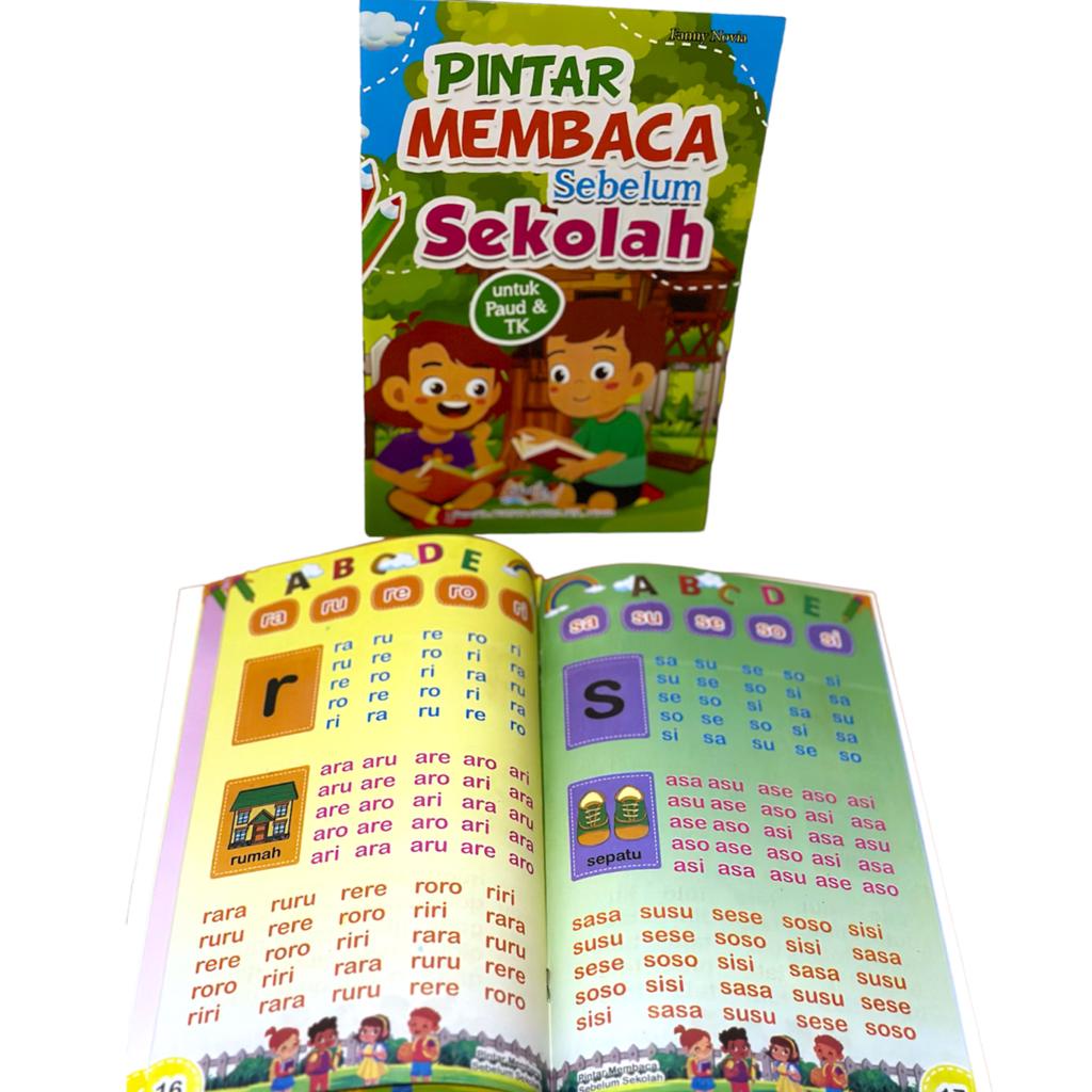 Buku Anak Pintar Membaca Sebelum Sekolah Untuk Paud Dan TK - TBS