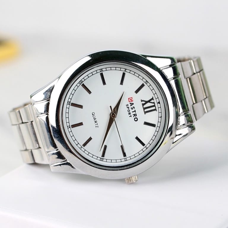 ✅COD Jam Tangan Pria Gastro Rantai Luxury Stainless Steel Original Casual Quartz Analog Anti Air Strap Mewah / Jam Tangan Pria Wanita Gastro Casual Analog Quartz Rantai Jam Tangan Stainless Steel