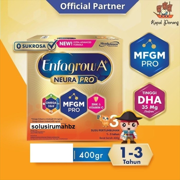 susu anak Enfagrow A+3 400 gram 400gram neura pro 400g kotak neurapro