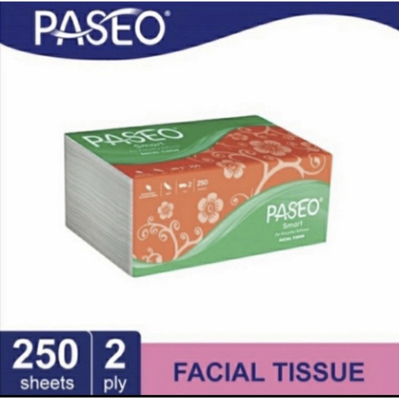 Tissue Tisu Paseo 250 sheets 2 play Facial Tissue