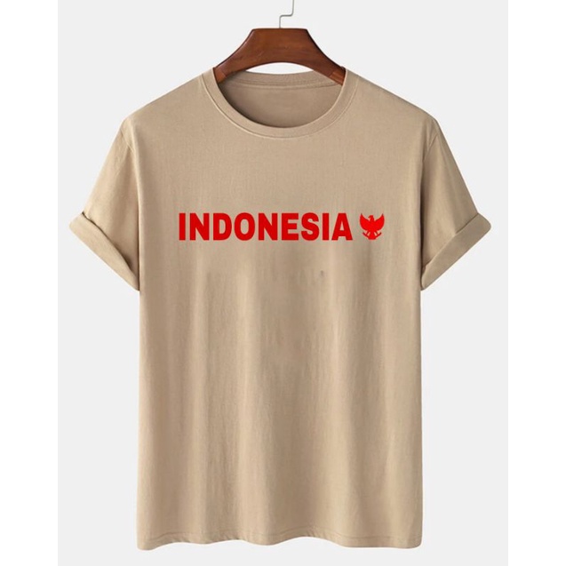 Baju Oblong Pria Indonesia Garuda Kaos Pria Lengan Pendek Pakaian Atasan Wanita Tshirt Unisex Cod