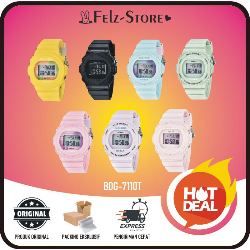 DIGITEC DG 7110 / DG-7110 / DG7110 WATCH JAM TANGAN ORIGINAL WANITA / PRIA / LAKI-LAKI / PEREMPUAN