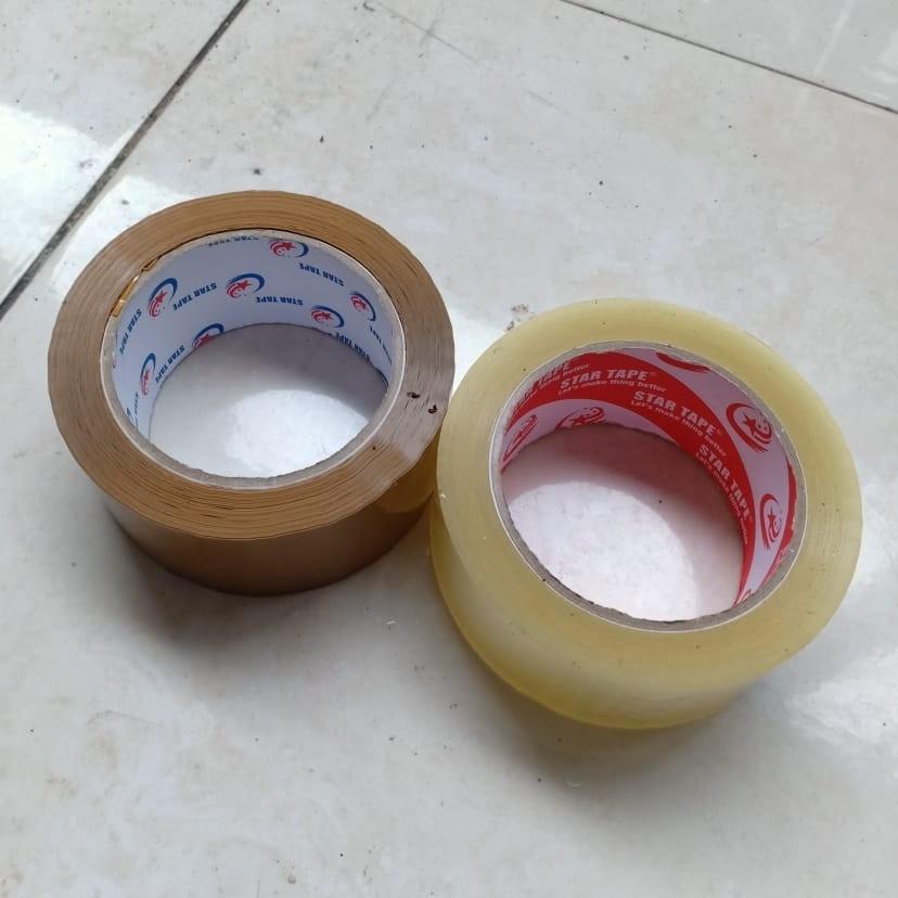 

O23 LAKBAN MERK STAR TAPE 45MM X 72 YARD HARGA SUPER MURAH warna wajib random TOP PRODUCT ㆇ