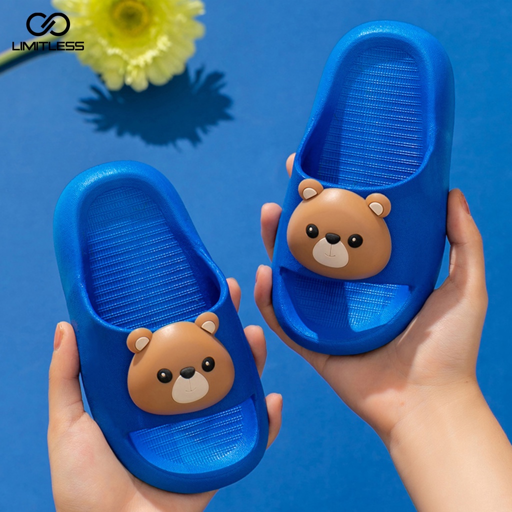 Zerolimit - Sandal Selop Anak Perempuan Laki Laki Karakter Jibbitz Premium Korean Style Sendal Slip On Anak Unisex Eva Ringan Terbaru Slip On Jelly Cute Terbaru