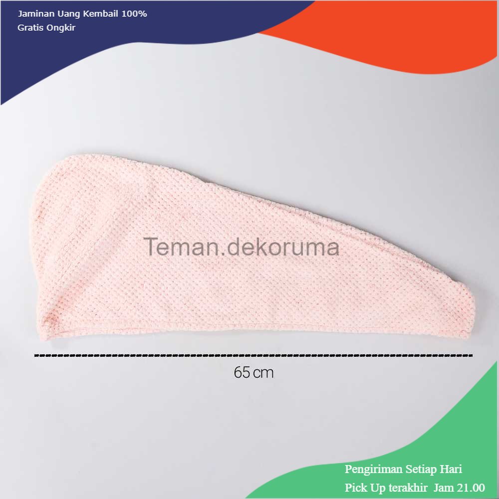 TD-KMN ERDONG Handuk Pengering Rambut Kepala Hair Wrap Drying Towel - FO60