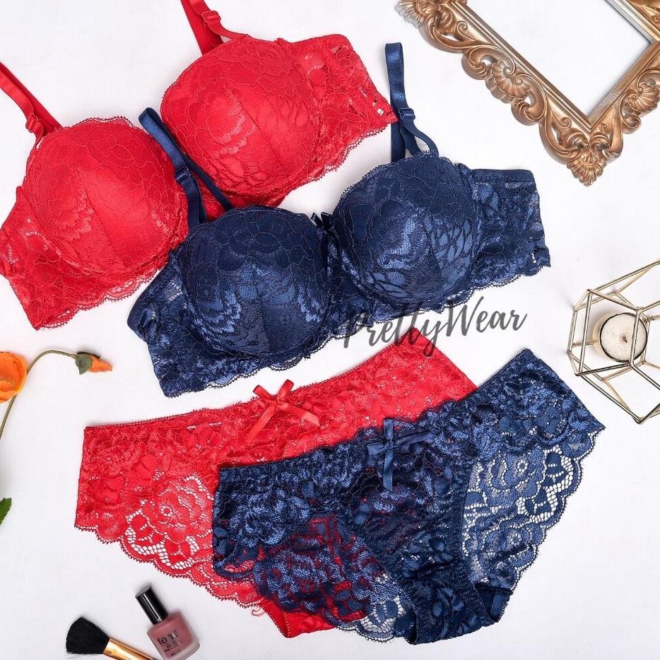 ► Half Cup Bra set + Cd Prettywear 0932 cup B ☏