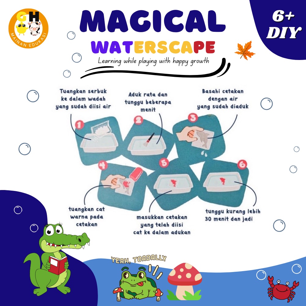 Magical Waterscape Mainan Edukasi Gel Cetakan Jelly Air Ajaib DIY Montessori