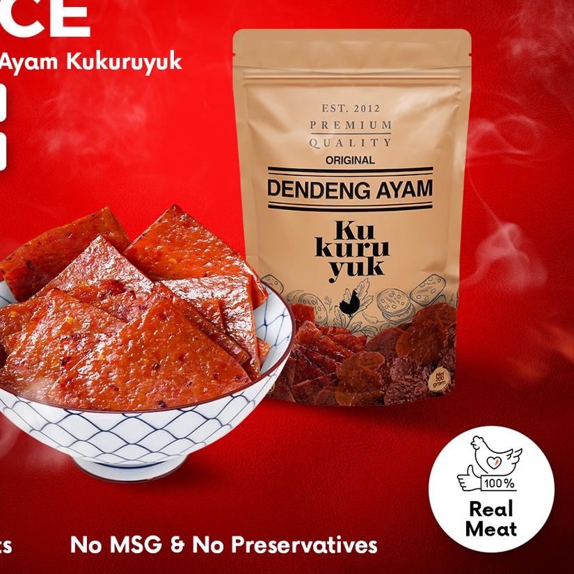 

♪ [PREMIUM] Dendeng Ayam Kukuruyuk Makanan Siap Saji - 200 Gram ☪