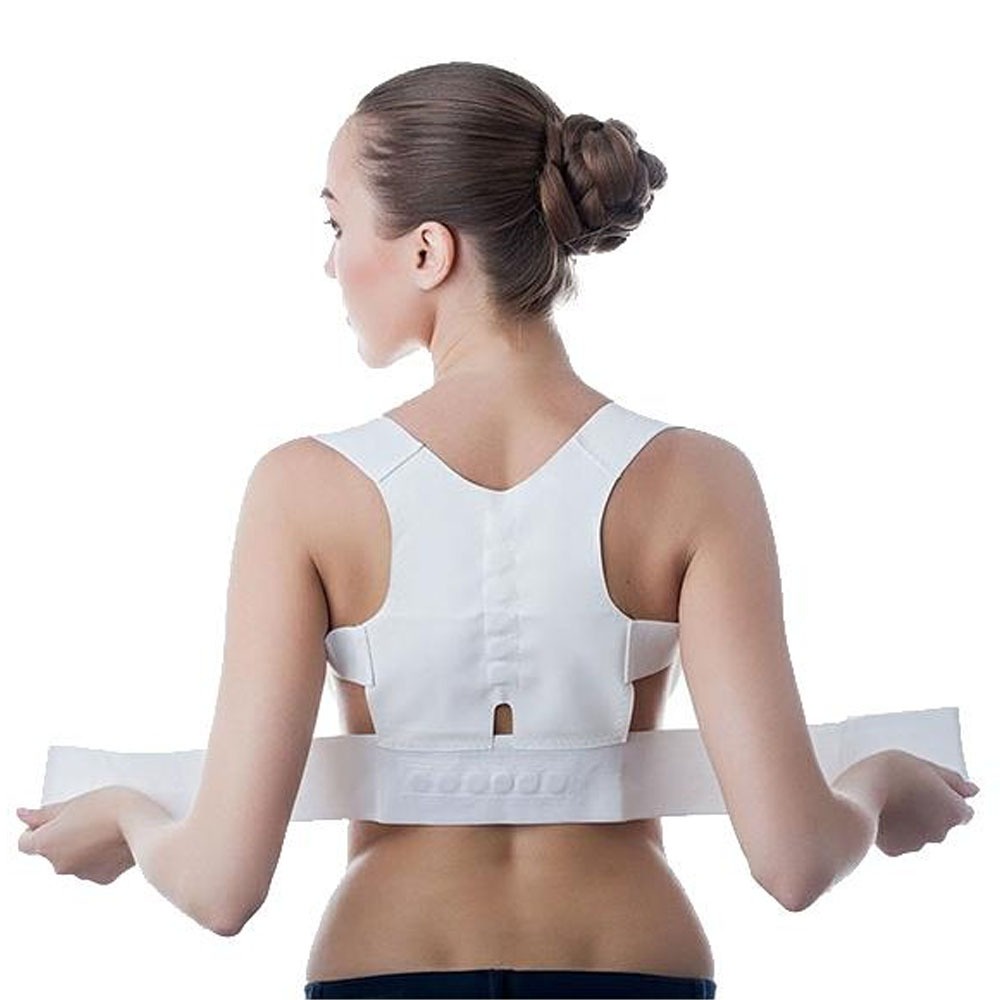 Korset Penegak Punggung Dengan Magnet Penyangga Punggung Memperbaiki Postur Tubuh Penyanggah Punggung Korset Punggung Terapi Tulang Punggung Bongkok Bungkuk Power Magnetic Posture Sport Backbone Corset