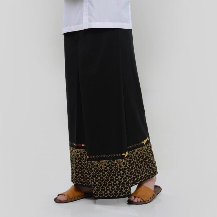 TERLARIS 2020 SARUNG RABBANI SPIRAL 2 HITAM PALESTINE KAIN PALESTINA HJ4654O