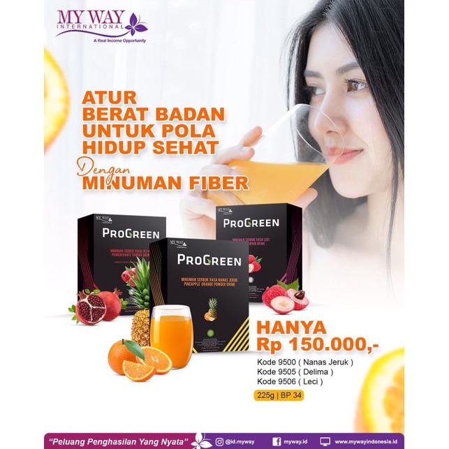 MY WAY Fiber minuman pelangsing ampuh aman,halal, BPOM