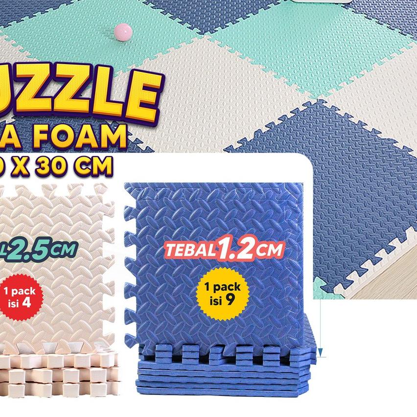 ⅍ Hongzhuo Karpet Puzzle Lantai Anak Puzzle Karpet Lantai Ketebalan 12mm & 25mm ➮